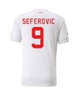 Švýcarsko Haris Seferovic #9 Venkovní Dres MS 2022 Krátký Rukáv